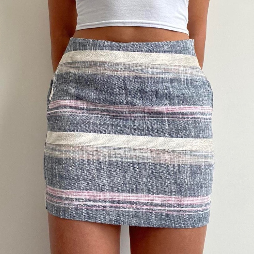 Striped Mini Skirt